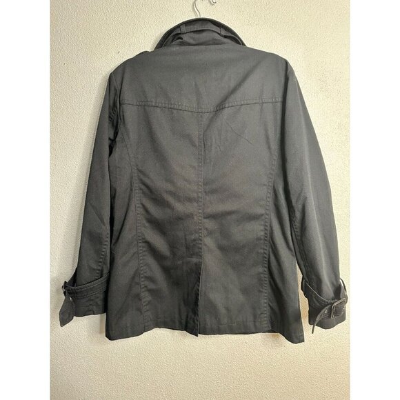 Jack Jones Women's Black Gardner Trench Jacket Size 175/96A US XL - Picture 9 of 16